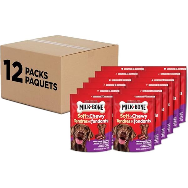 NEW 2 X 113G MILK BONE SOFT AND CHEWY DOG TREATS