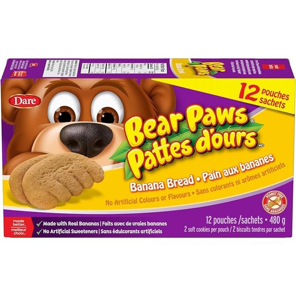 NEW 480G BEARPAWS AND 300G FAMILY SHORTBREAD