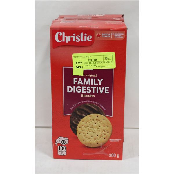 NEW 2 X 300G PEEK FREANS FAMILY DIGESTIVE BISCUITS