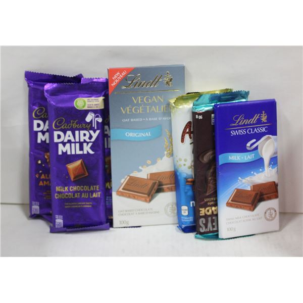 NEW BAG OF 7 ASSORTED CHOCOLATE BARS