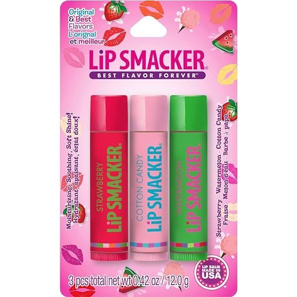 BRAND NEW 2 X (3 X 0.42OZ) LIP SMACKER CHAP STICK