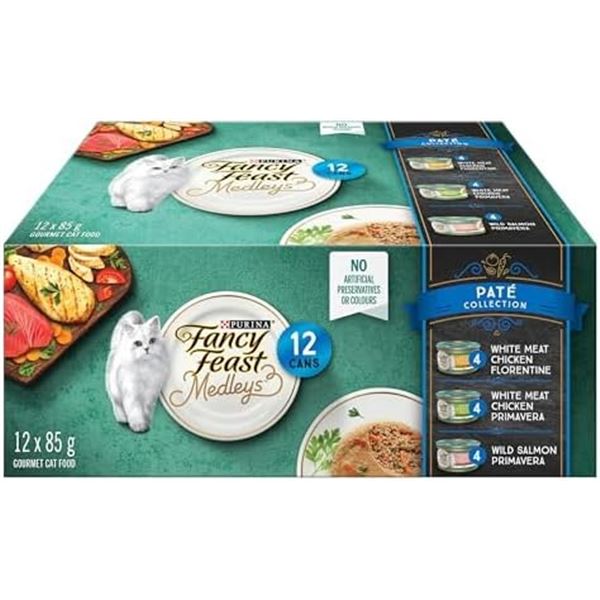 NEW 12 X 85G PURINA VARIETY PACK MEDLEYS CAT FOOD