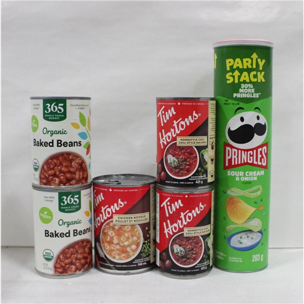 NEW FLAT OF SOUPS AND PRINGLES