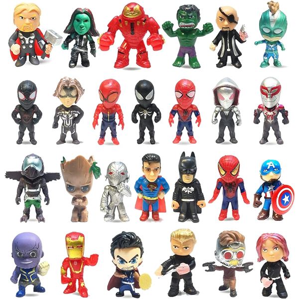 NEW 18 PCS SUPERHERO MINI ACTION FIGURES