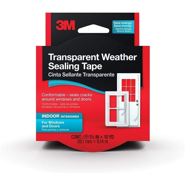 BRAND NEW 3M TRANSPARENT WEATHER SEALING TAPE