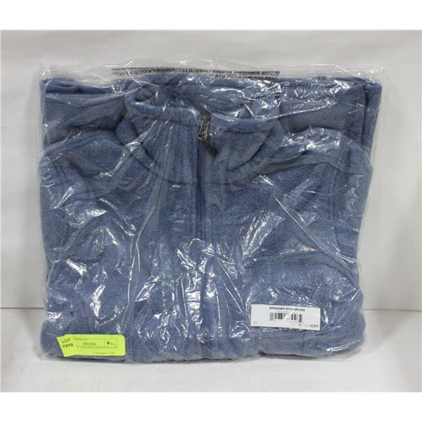 NEW BLUE AMAZON ESSENTIALS ZIP UP XS