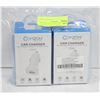Image 1 : 4 NEW COMZON CAR CHARGERS - FAST USB 18 WATT WALL