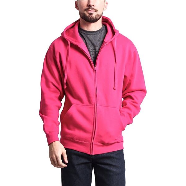 NEW AMAZON ESSENTIALS PINK USA 4X ZIP UP HOOODIE