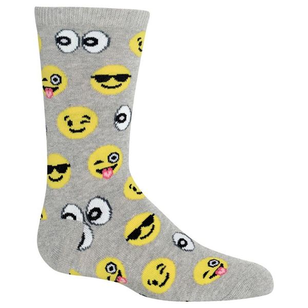 BRAND NEW HOT SOCKS EMOJI FACE SOCKS - YOUTH SIZE