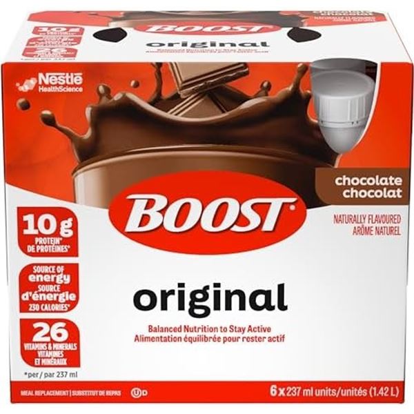 NEW 4 (6 X 237ML) BOOST CHOCOLATE