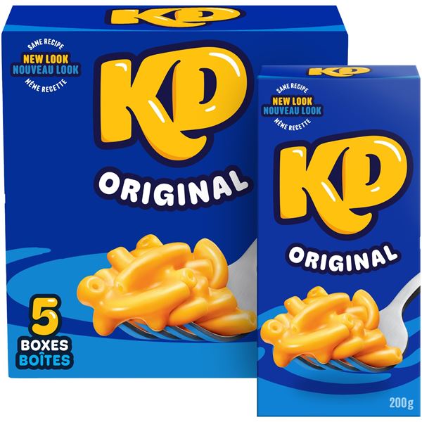 NEW 5 X 200G KRAFT ORIGINAL