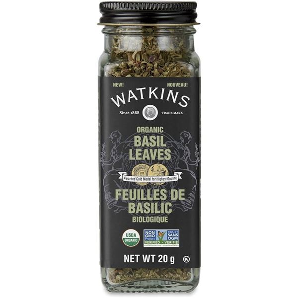NEW 20G WATKINS ORGANIC BASIL LEAVES