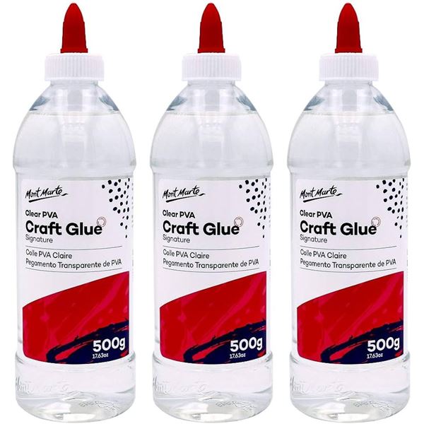 NEW 3  X 500G MONT MARTE SOFT GLUE