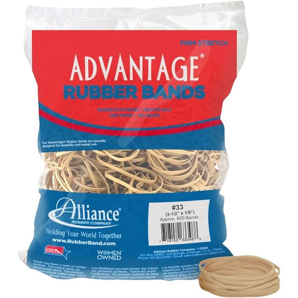 BRAND NEW 1LB ALLIANCE RUBBER BANDS