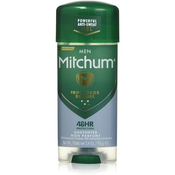 NEW MENS MITCHUM TRIPLE ODOR DEFENSE UNSCENTED