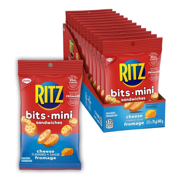 NEW 12 X 70 G RITZ BITS MINI