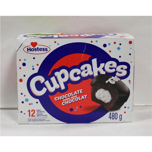 12 HOSTESS CUPCAKES - CHOCOLATE FLAVOUR 480G PER