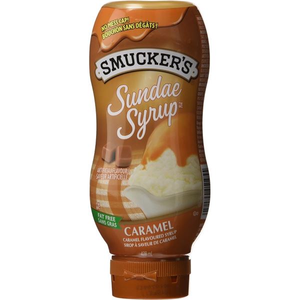 428ML BOTTLE OF SMUCKERS SUNDAE SYRUP - CARAMEL