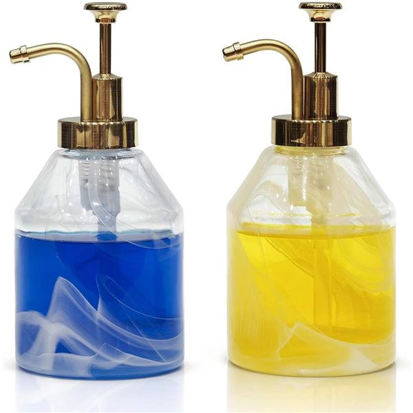 NEW SUANTI GLASS SOAP DISPENSER SET