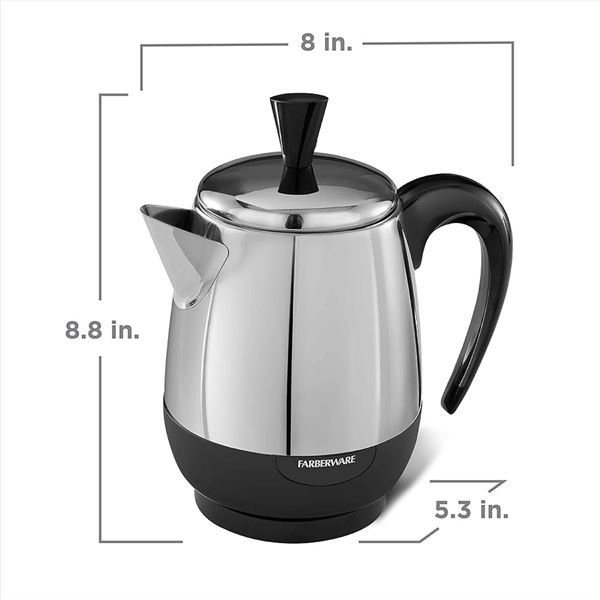 BRAND NEW FARBERWARE 2-4 CUP PERCOLATOR