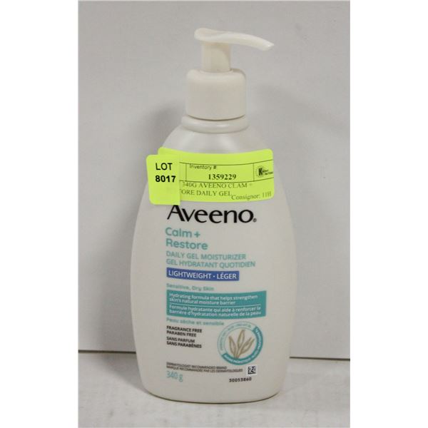 NEW 340G AVEENO CLAM + RESTORE DAILY GEL