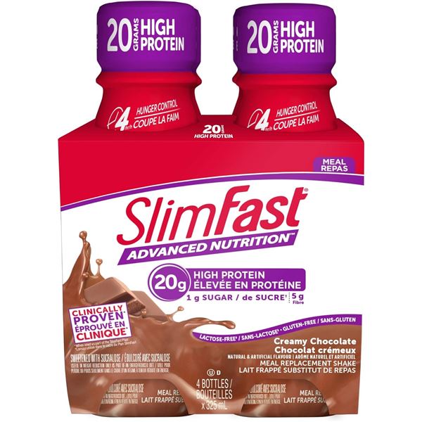 NEW 4 PACK OF SLIM FAST HIGH PROTEIN NUTRITION