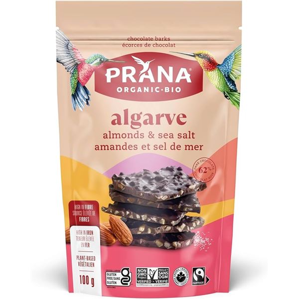 NEW 100G PRANA ALGARVE ALMONDS & SEA SALT