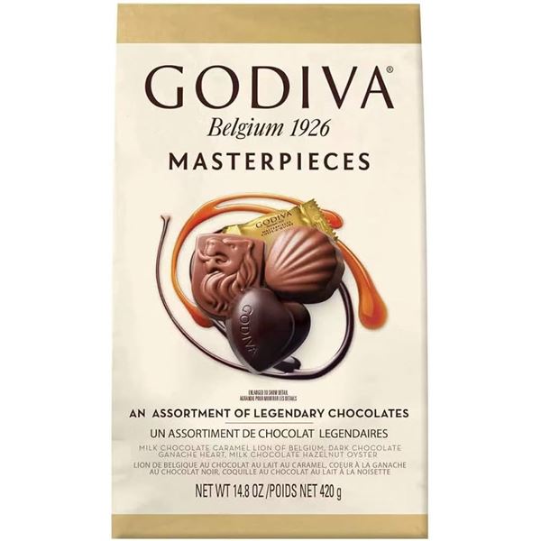 NEW 420G GODIVA BELGIUM MASTERPIECES CHOCOLATES