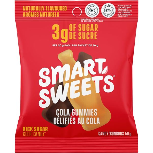 NEW CASE OF SMART SWEETS COCA COLA BOTTLES