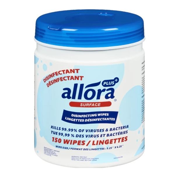 NEW ALLORA PLUS SURFACE DISINFECTING WIPES