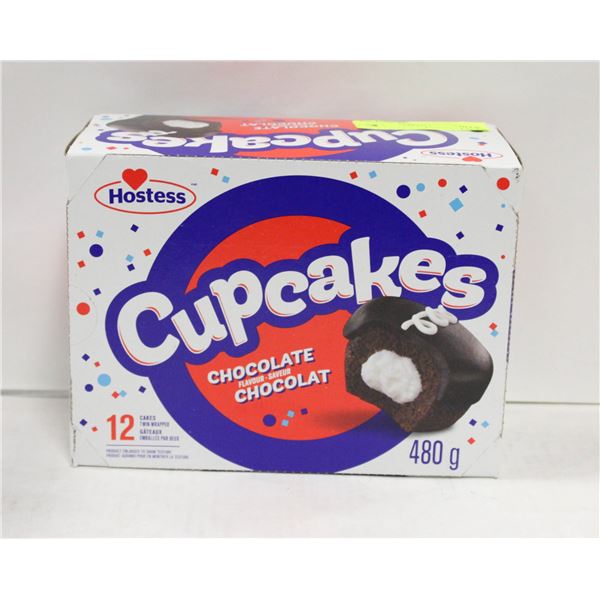 12 HOSTESS CUPCAKES - CHOCOLATE FLAVOUR 480G PER