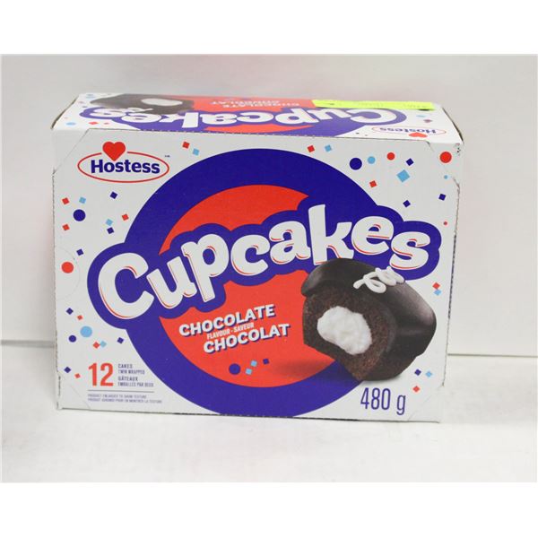 12 HOSTESS CUPCAKES - CHOCOLATE FLAVOUR 480G PER