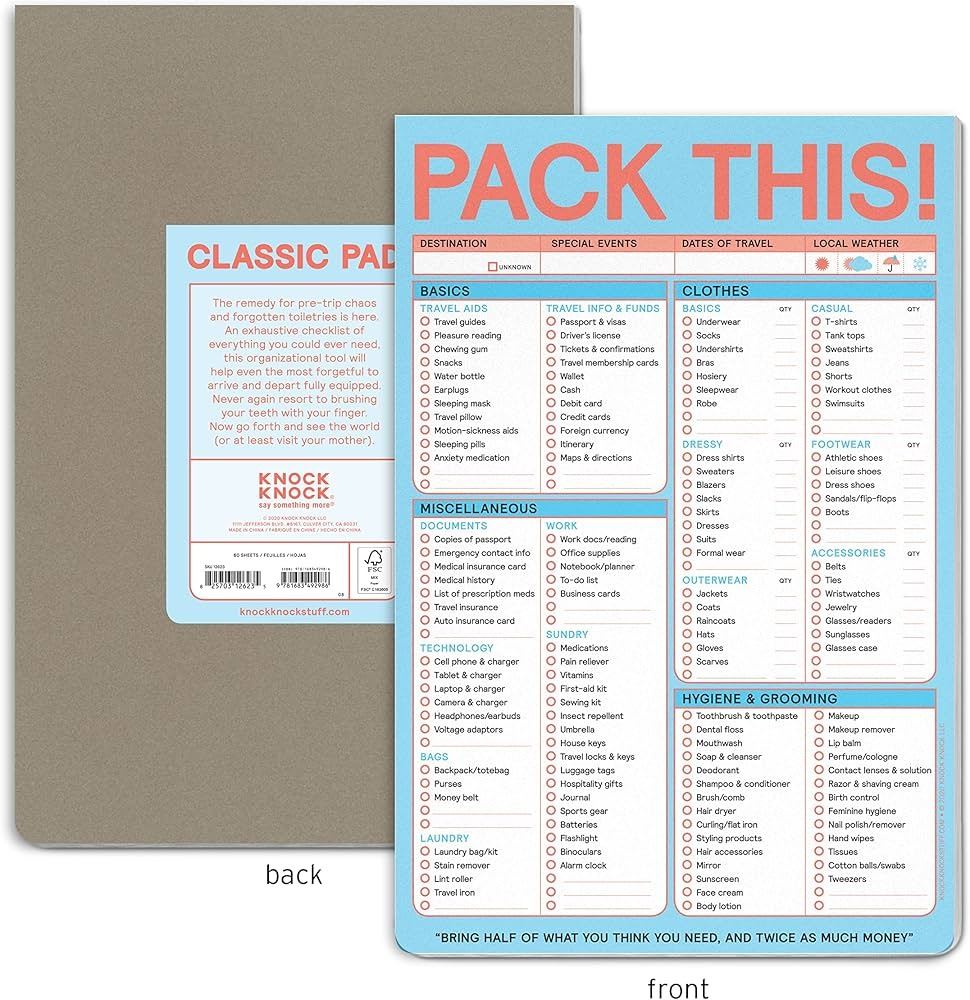 NEW KNOCK KNOCK CLASSIC PAD