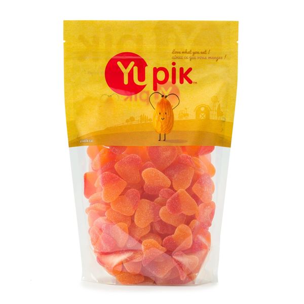 NEW 1KG YUPIK GUMMY PEACH SOFT HEARTS