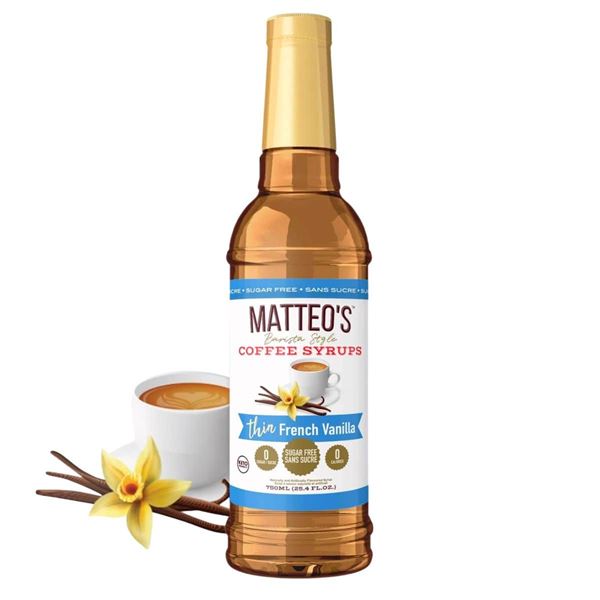 NEW 750ML MATTEOS COFFEE THIN FRENCH VANILLA