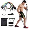 Image 1 : NEW 11 PIECES EXERCISE RESISTANCE BANDS SET