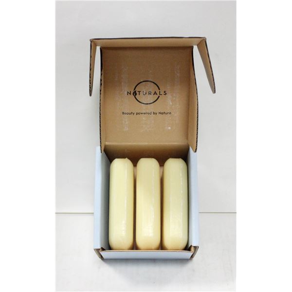 BRAND NEW 3 X 113G NATRUALS COCONUT BUTTER SOAPBAR