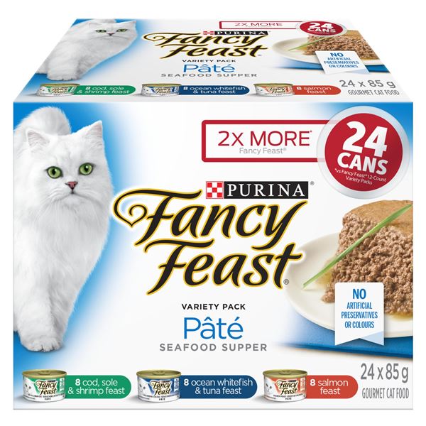 NEW 24 X 85G PURINA FANCY FEAST CAT FOOD