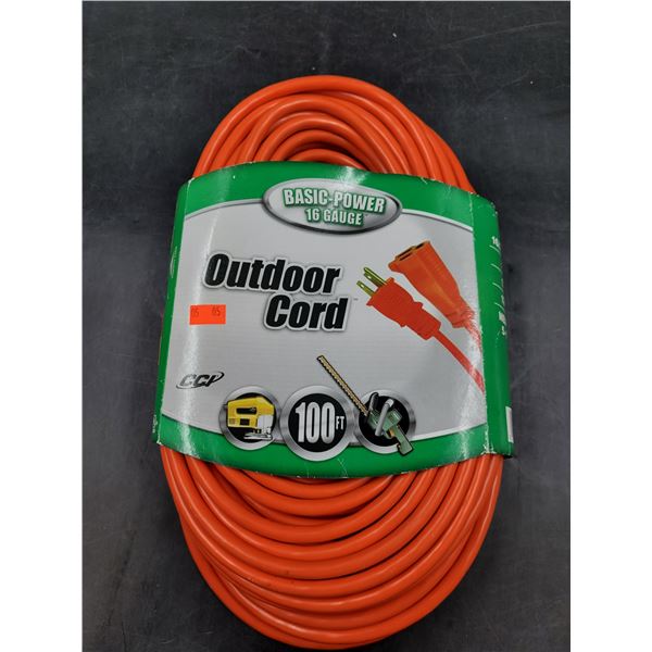 Basic-Power 100 Ft Outdoor Extension Cord