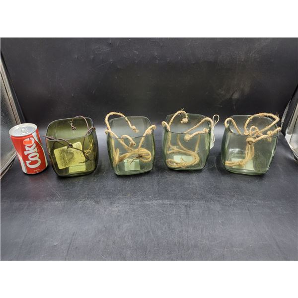 Hive Home Green Glass Planters