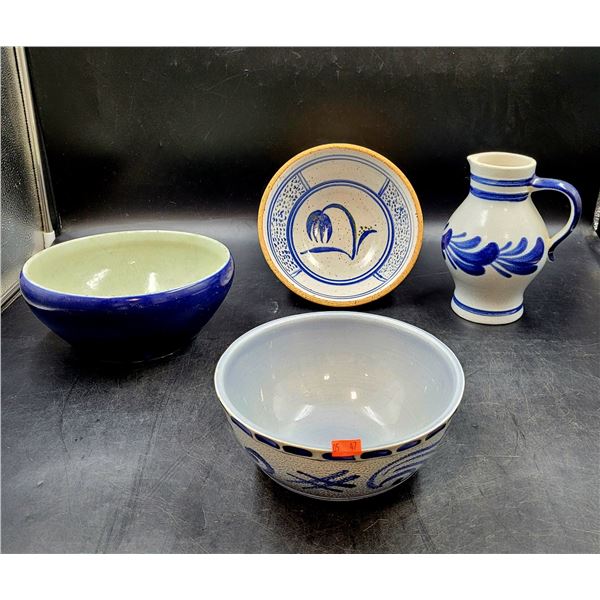 Pottery Bowls & Jug