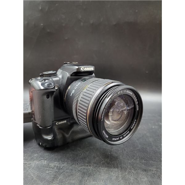 EOS Cannon Rebel XTI w/ BG-E3 Battery Grip & EF-S 17-85mm Lens (Comes With Battery Charger)