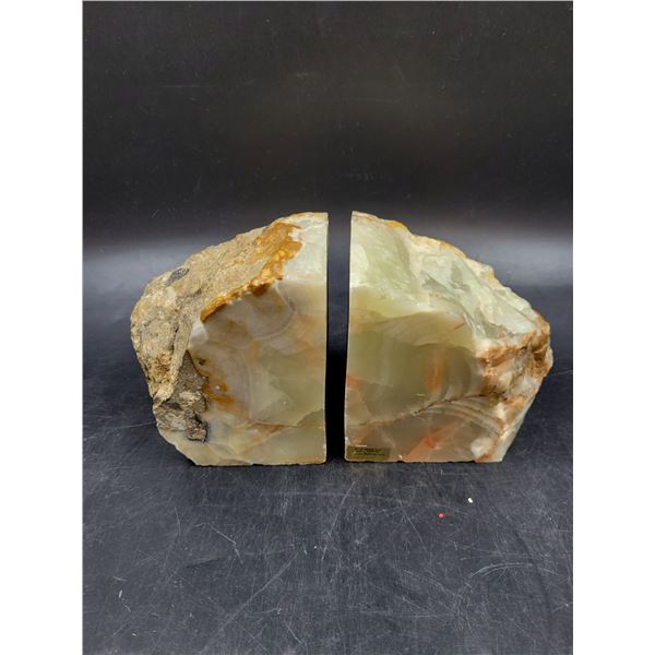 Vintage Marble Book Ends