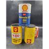 Image 1 : Vintage Shell Motor Oil Cans