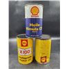 Image 2 : Vintage Shell Motor Oil Cans
