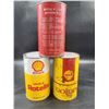 Image 2 : Vintage Shell Motor Oil Cans
