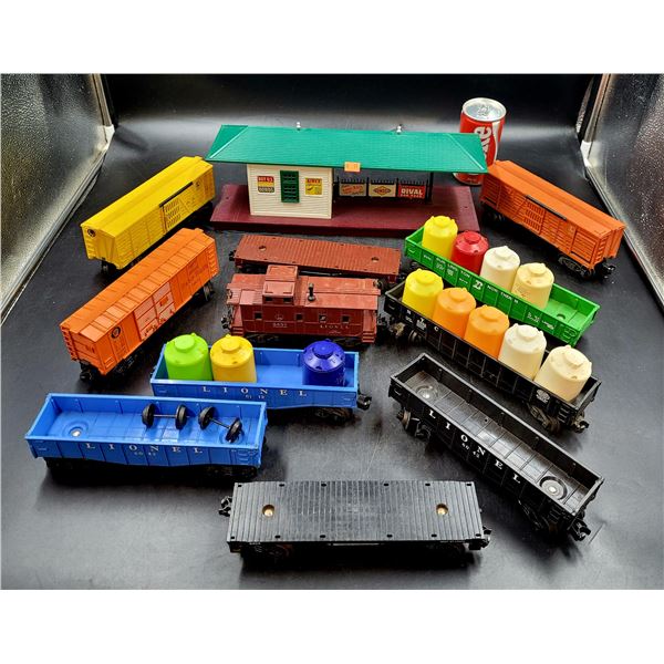 Vintage Train Station & Train Pieces