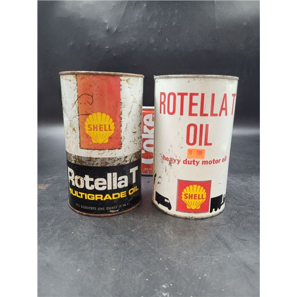 Vintage Shell Motor Oil Cans