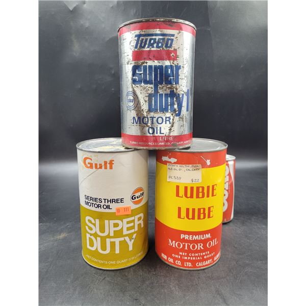 Vintage Motor Oil Cans