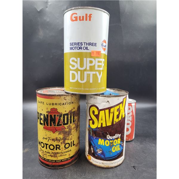 Vintage Motor Oil Cans
